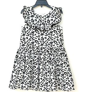 PIPPA & JULIE Size 5 Disney The Lion King Simba Print Dress Ruffle Black White